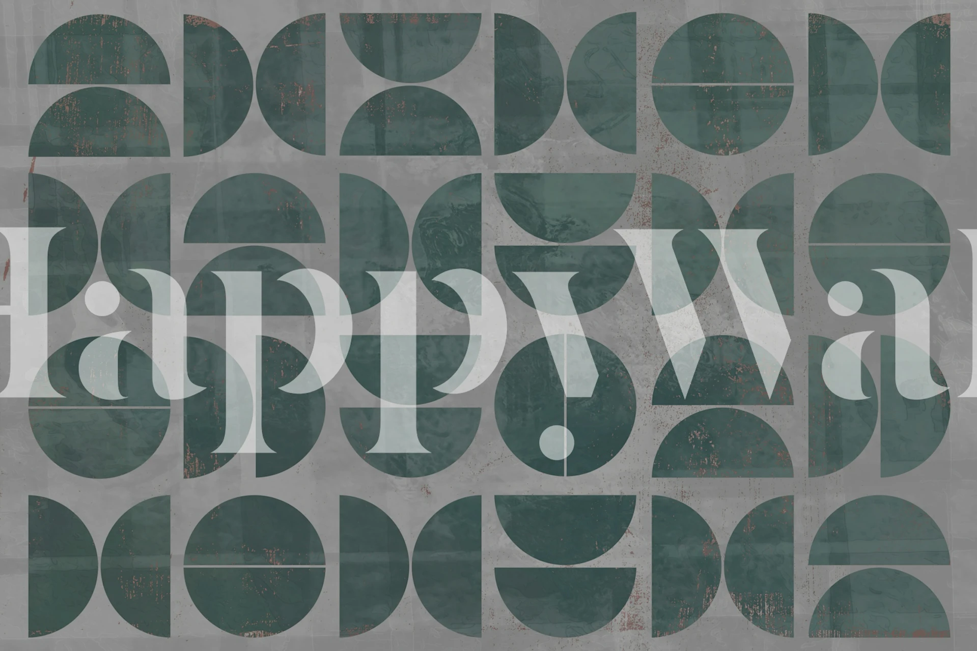 Velvet Bauhaus behang in een kamersetting