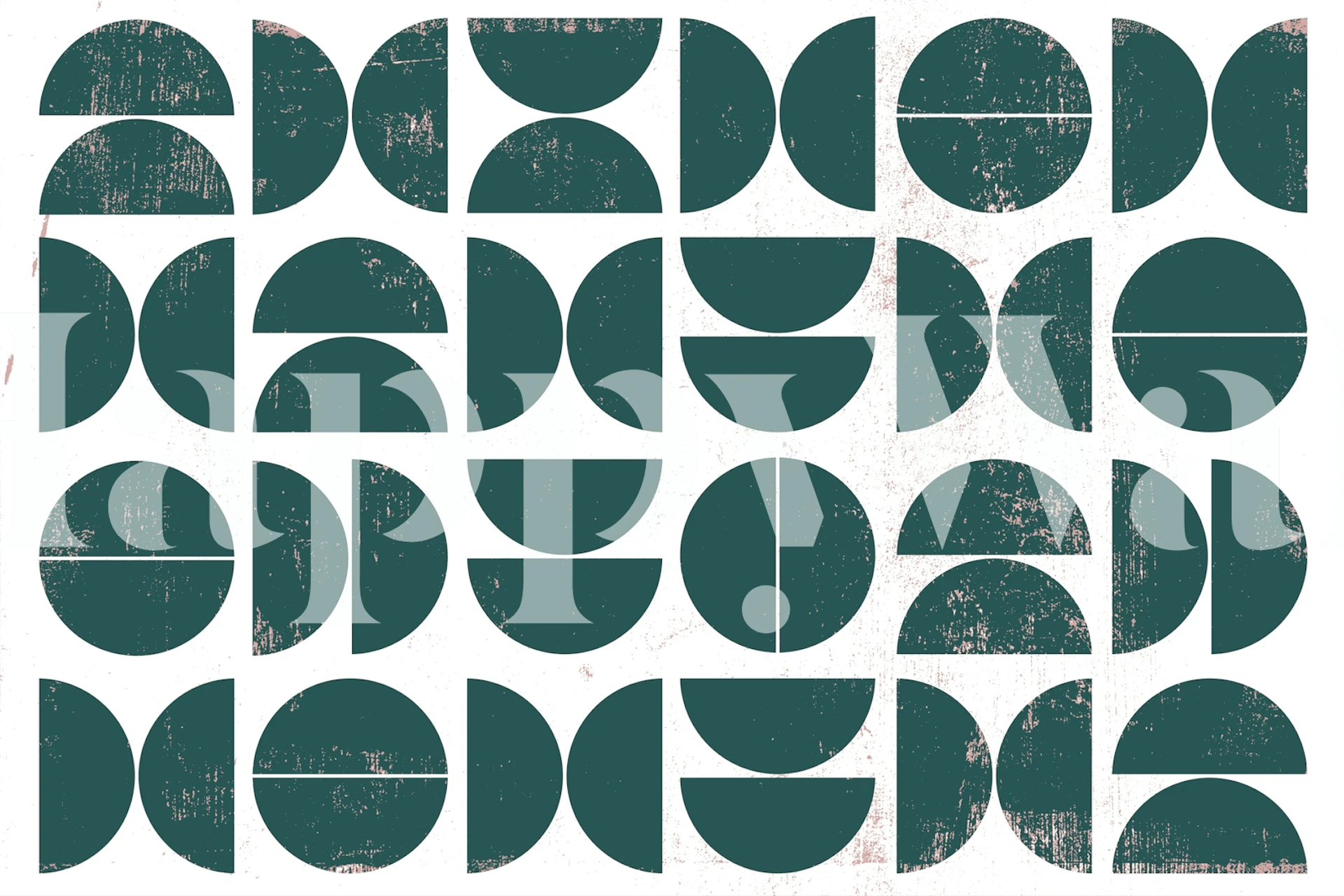 Tapeta Cutout Bauhaus Grunge v místnosti