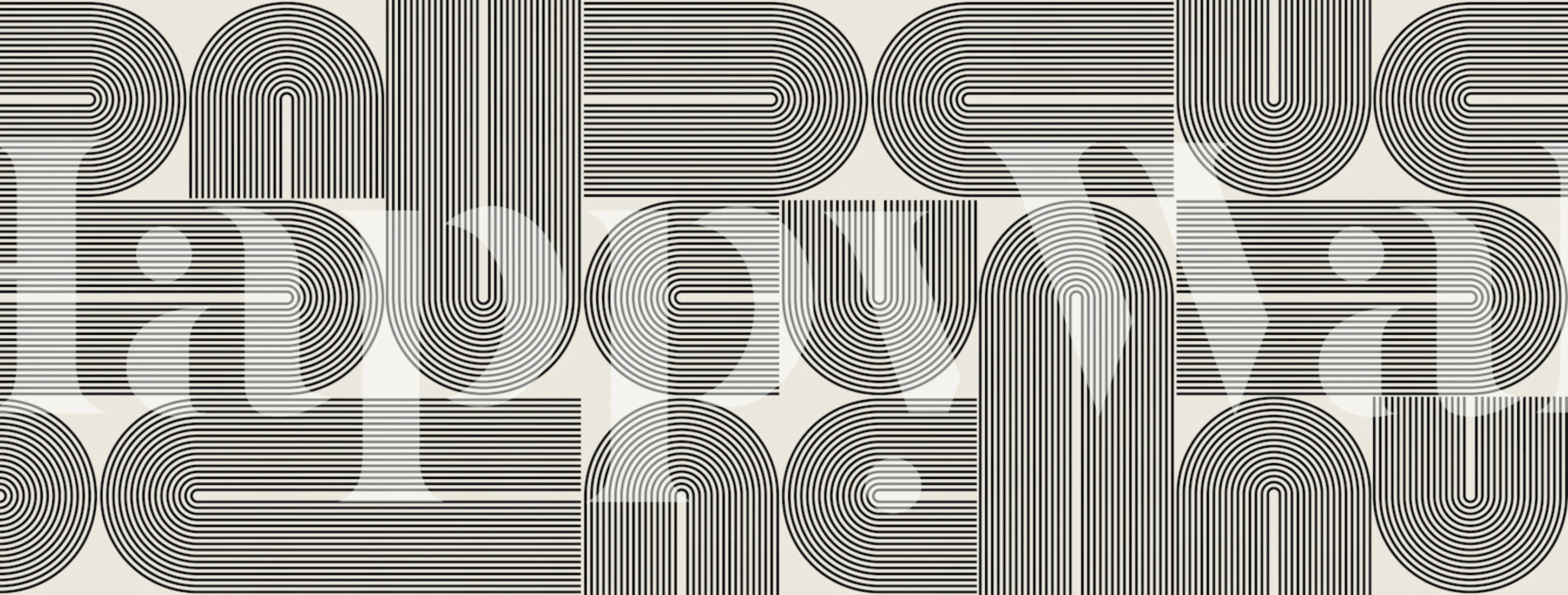 Lines and circles 62 papel pintado en una habitación