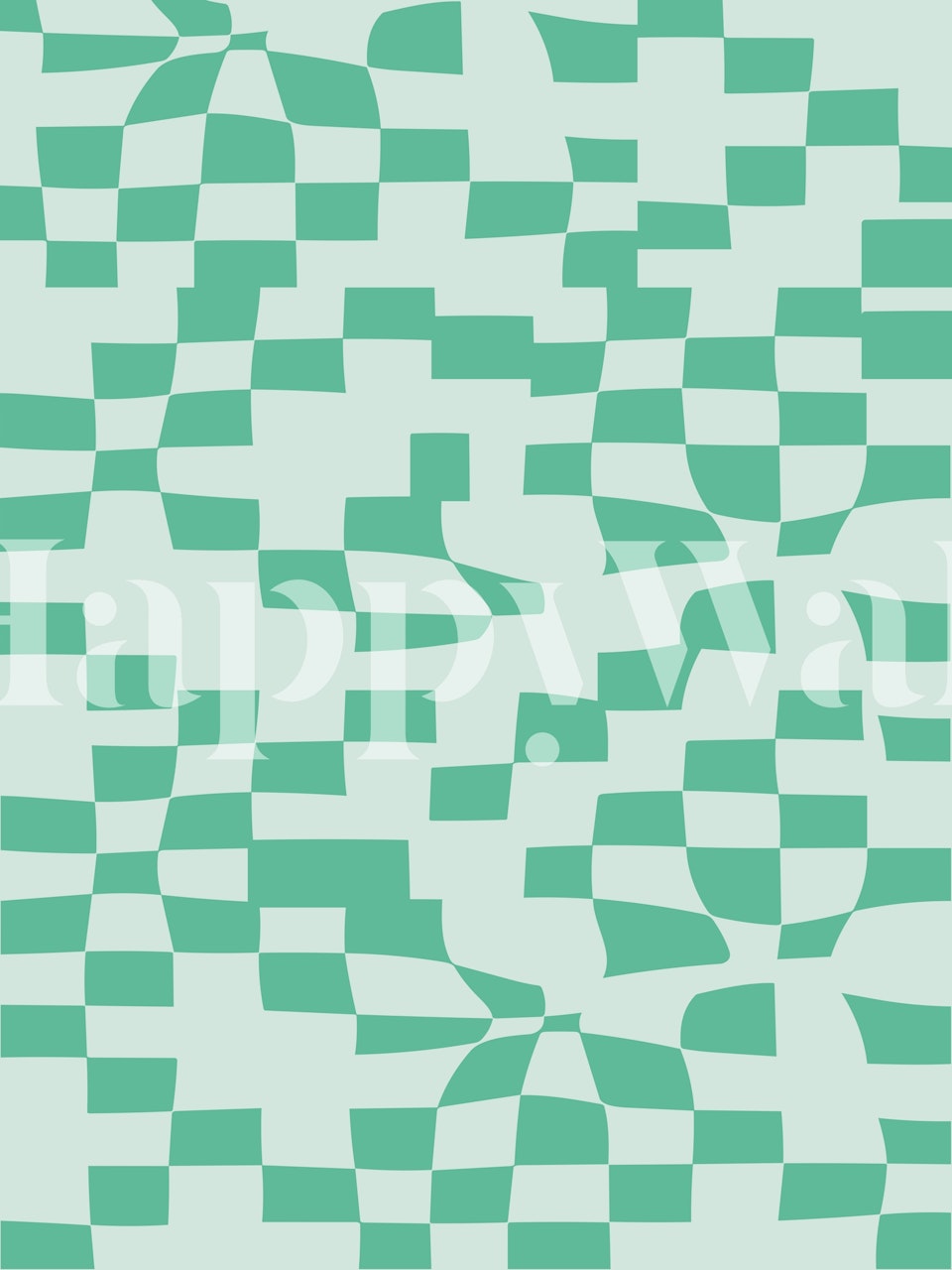 Abstract checkerboard wallpaper in light blue and green