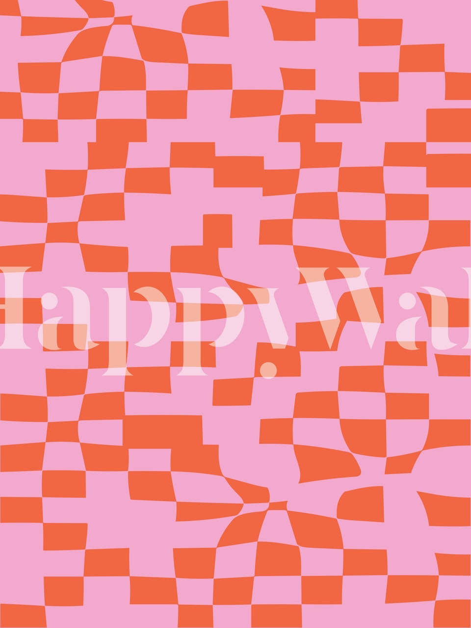 Abstract checkerboard wallpaper vaaleanpunaisessa ja oranssissa