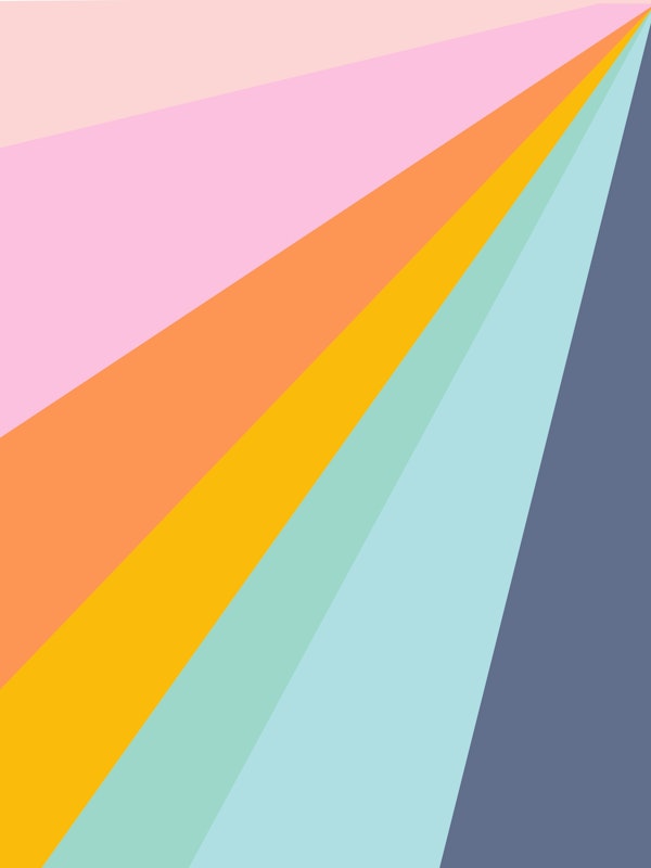 Colorful Retro Geometric Stripes