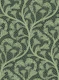 Victorian dandelion hearts dark green