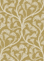 Victorian dandelion hearts gold tapet