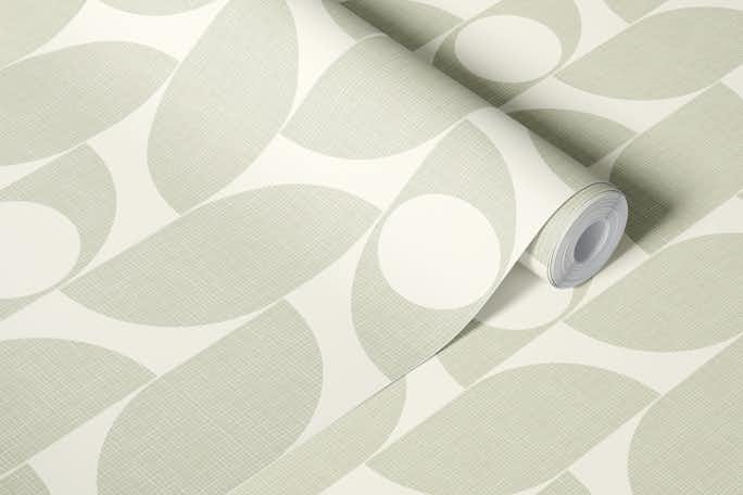 mid century minimalism linnenwallpaper roll