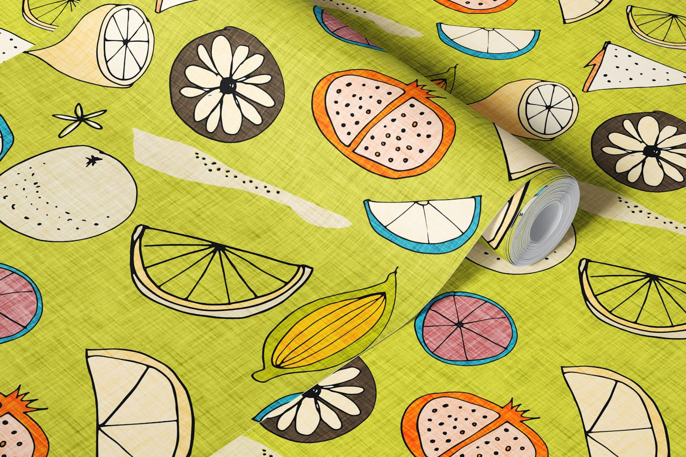 Pop Fruit Avocado wallpaper roll