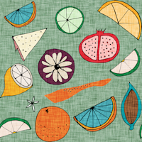 Pop Fruit Green ταπετσαρία