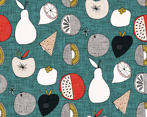 Pop Mod Fruits Olive