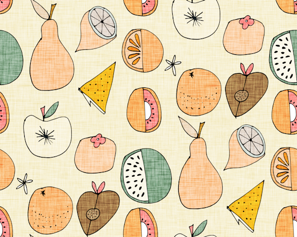 Pop Mod Fruits Peach