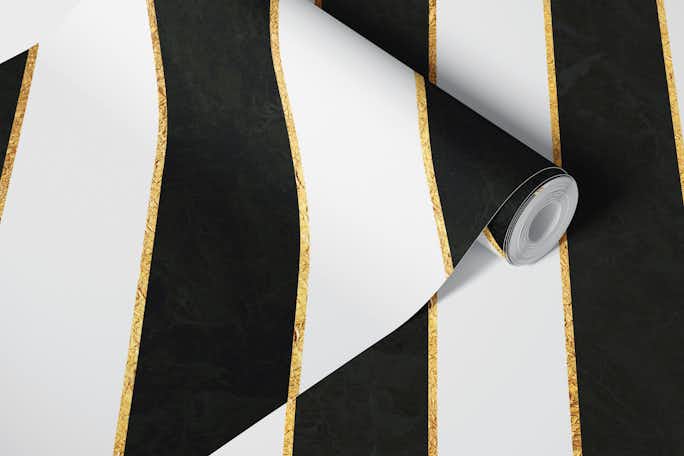 Black and White Luxury Zebra Stripeswallpaper roll
