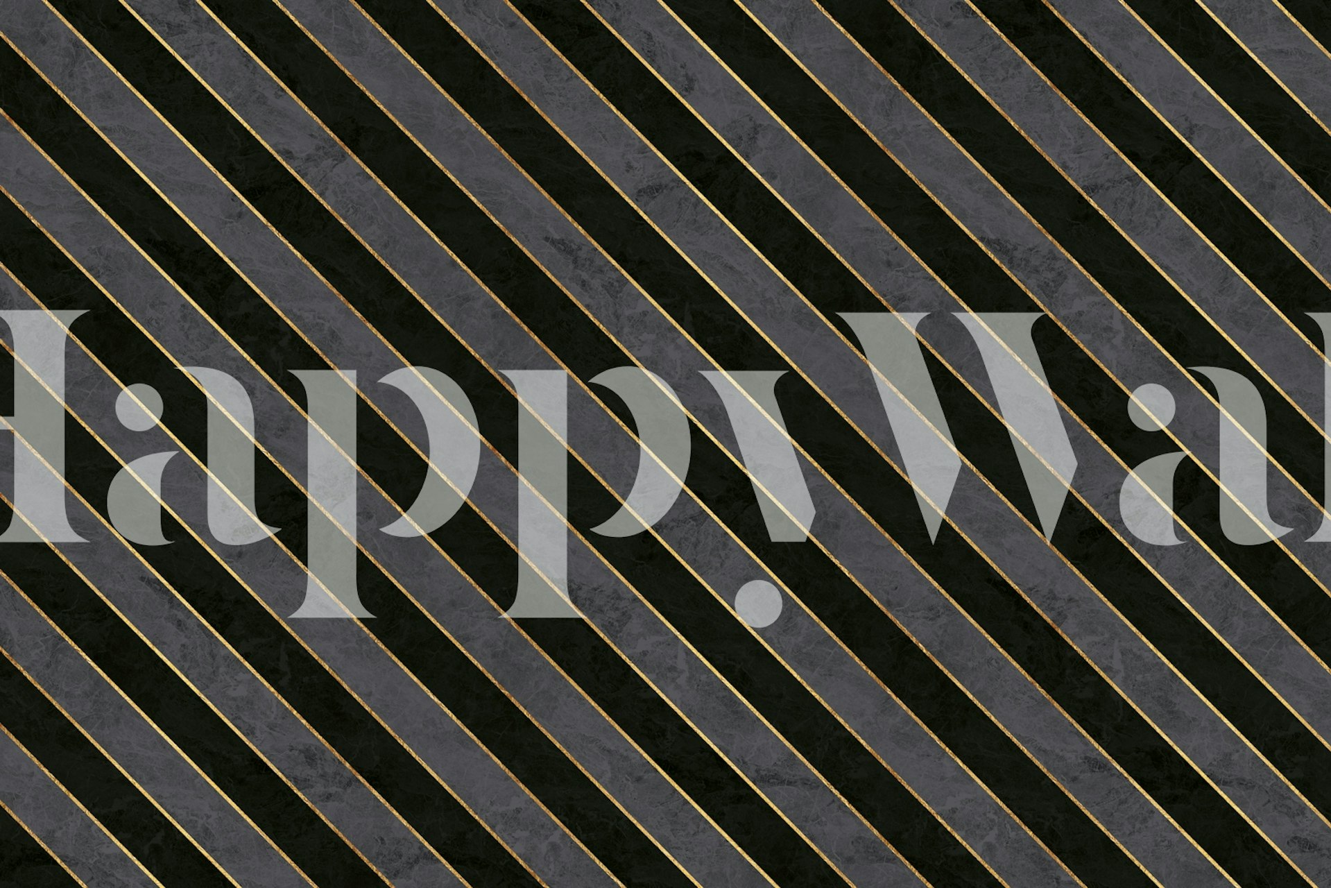 ταπετσαρία Black Marble Luxury Stripes σε ένα δωμάτιο
