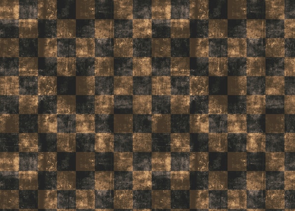 Dark stylish checker with gold sunlight on