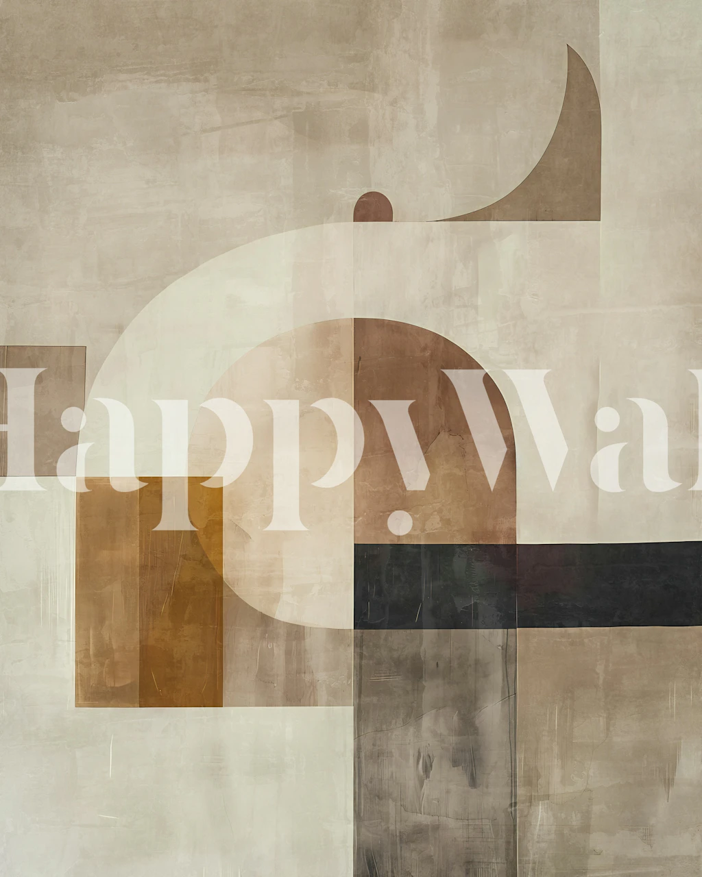 Abstraktní tapeta boho geometrická v zemitých tónech