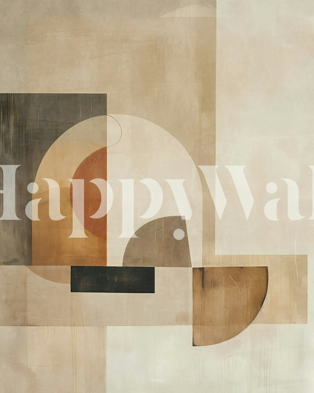 Boho Geometric 3 tapet i et rom