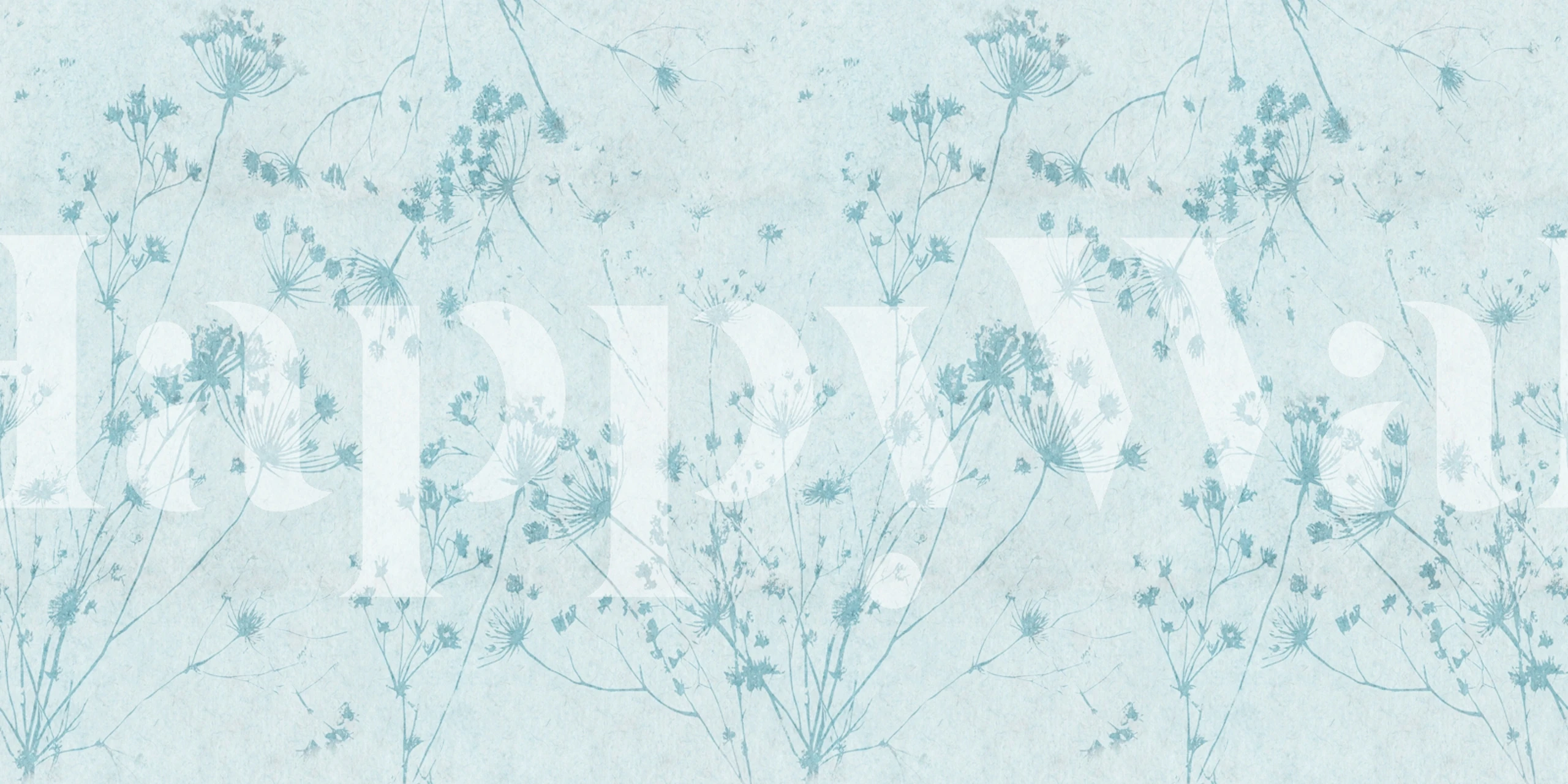 Papel de parede Pastel Japandi Grass em um quarto