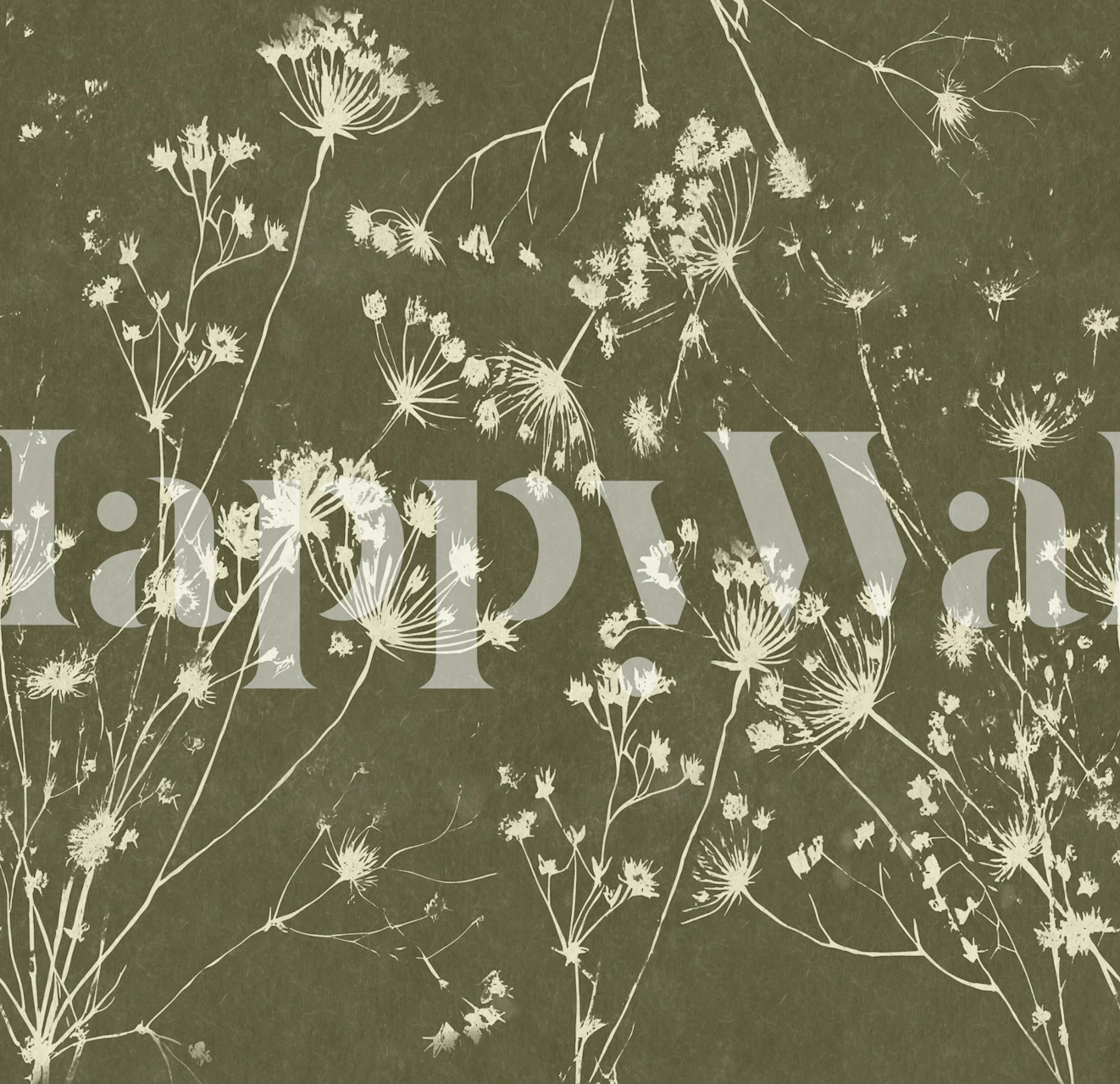 Pastel Japandi Grass wallpaper in a room