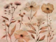 Peach Japan Flowers Painting