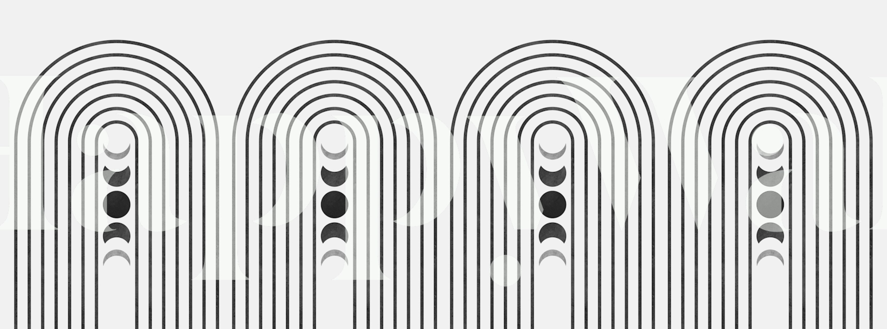 Lines and circles 65 tapet i et rom