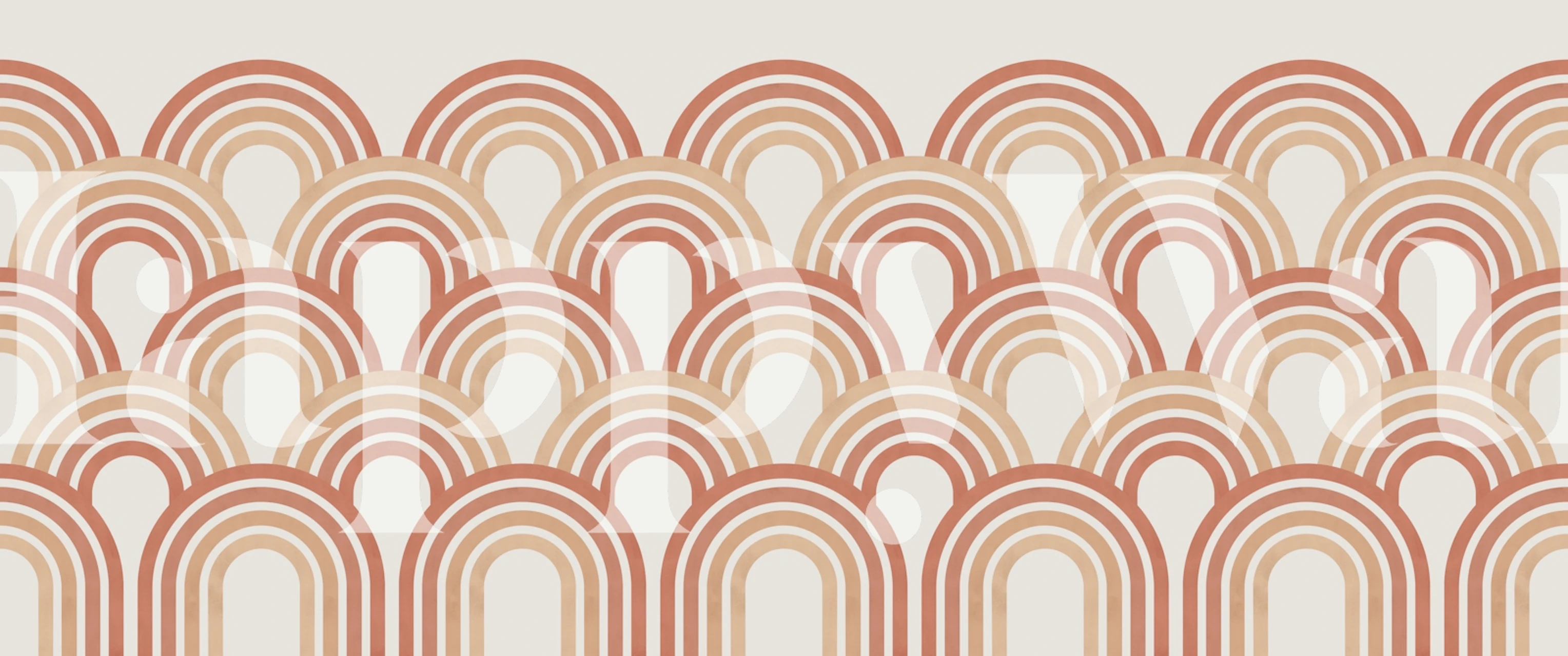 Decorazione murale con linee e cerchi astratti - Linee e cerchi 66