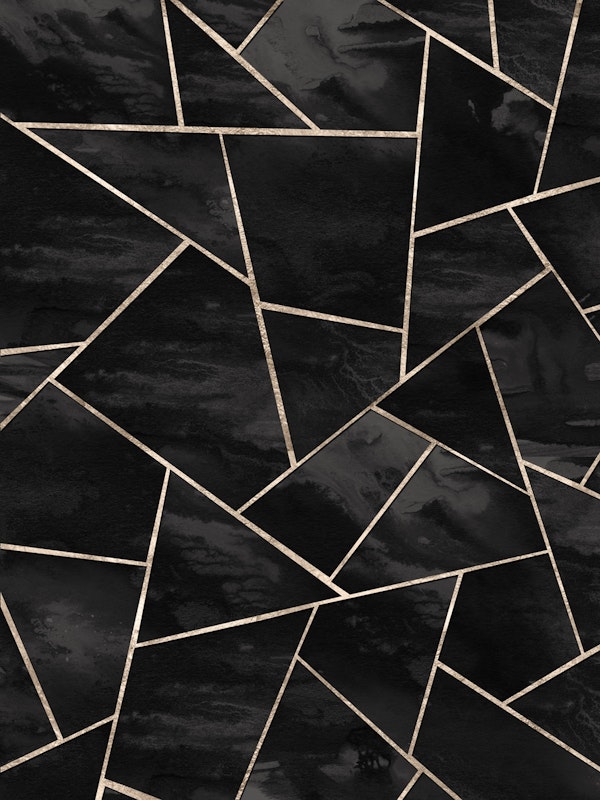 Black Ink Rose Gold Geo Glam 1
