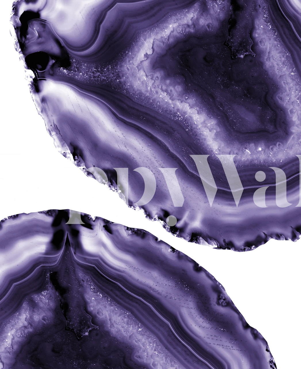 Purple agate pattern with dark shades and swirling lines wallpaper