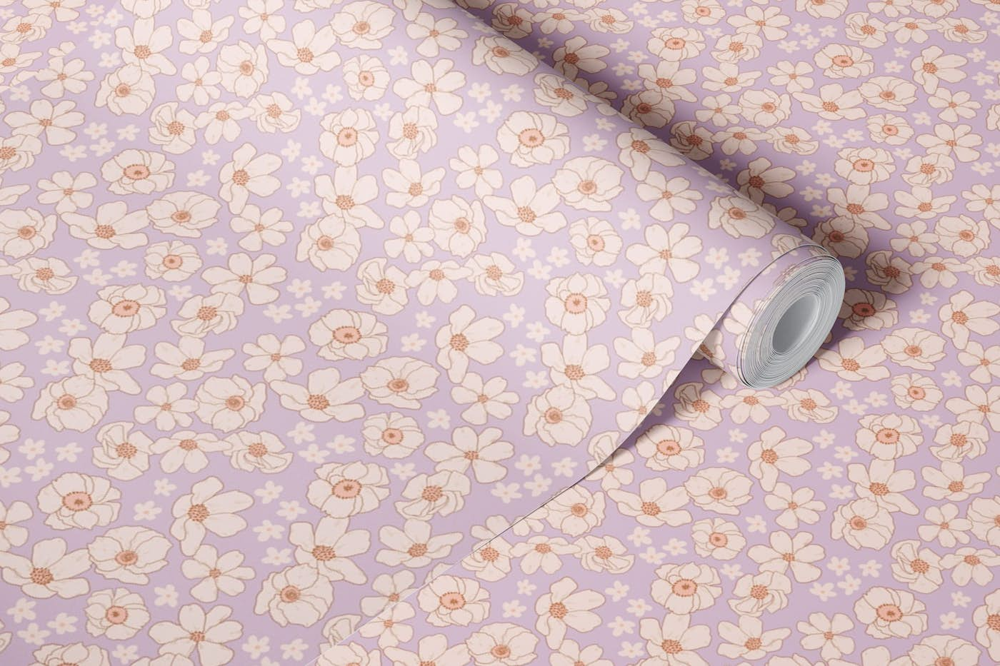 Bloom Lilac wallpaper roll