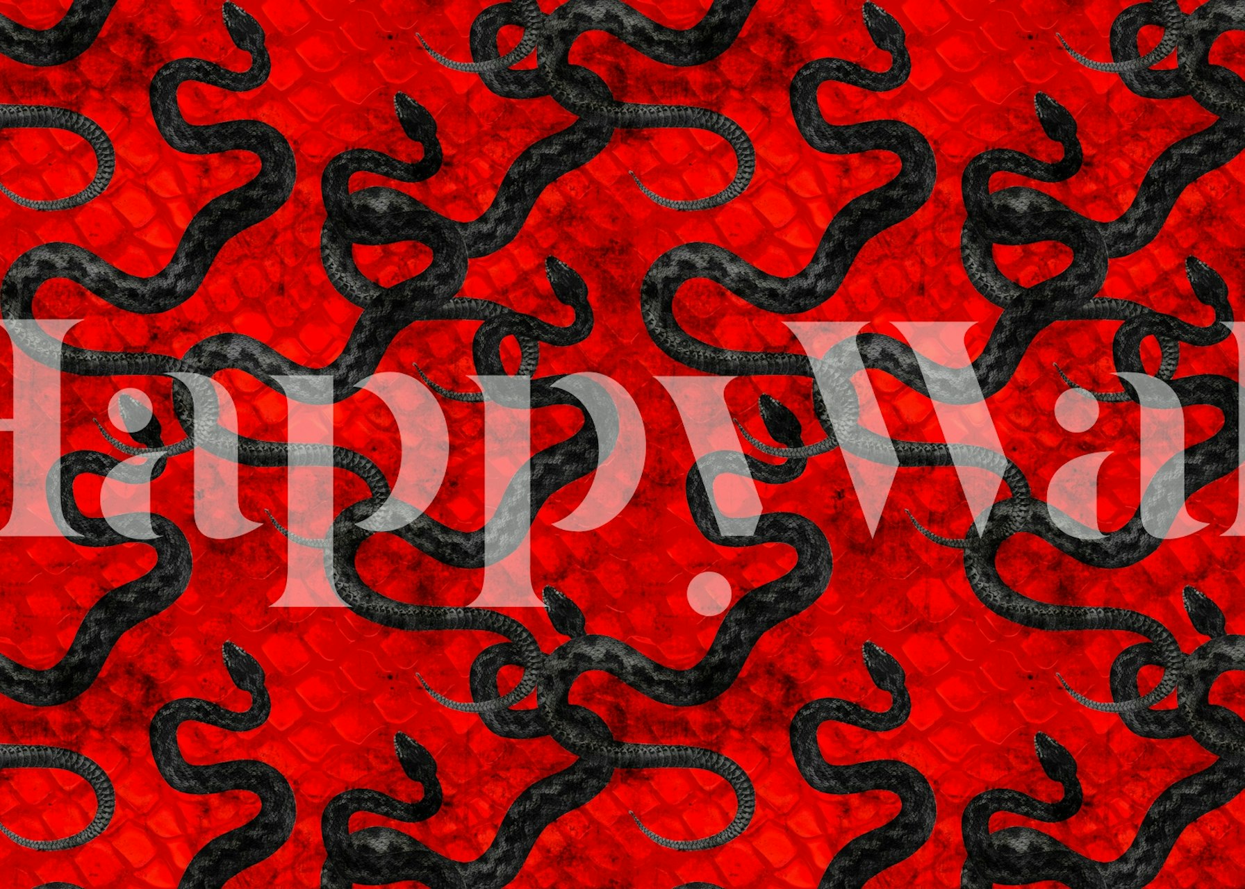 Tapeta Snakes on fire v pokoji