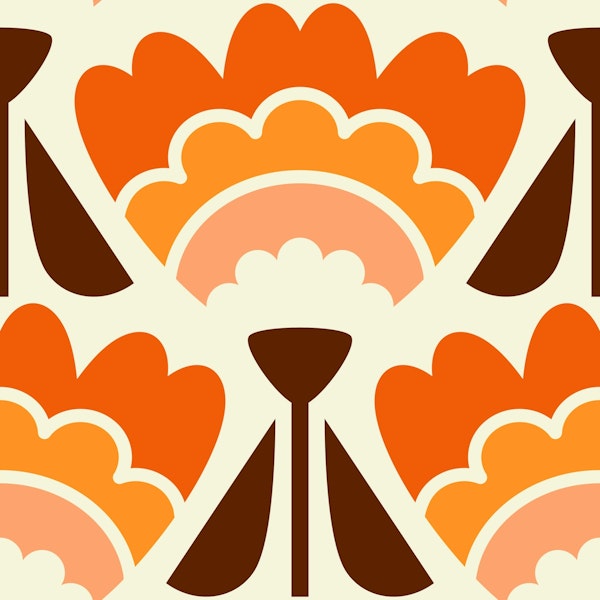 Orange scandi lilies / 3039 A