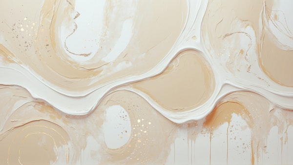 ABSTRACT WALL BEIGE AND GOLD