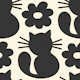 Retro black cats / 3045 E