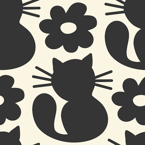 Retro black cats / 3045 E