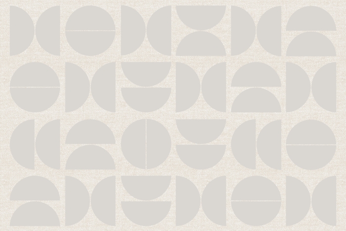 Ivory Gray Bauhaus Wallpaper | happywall.com