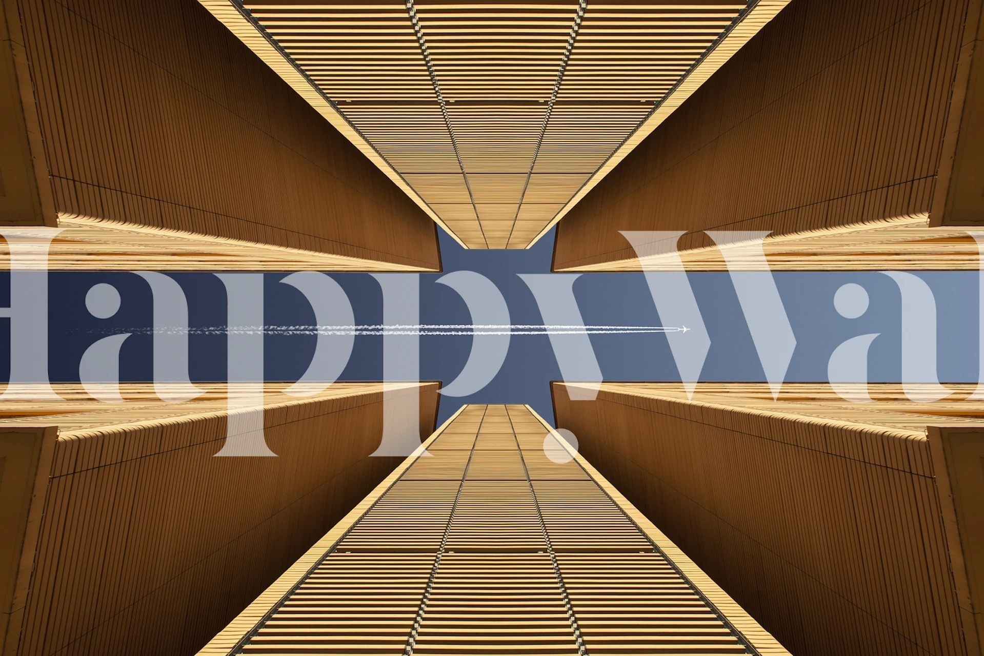 Urban Canyon tapetdesign i et rom