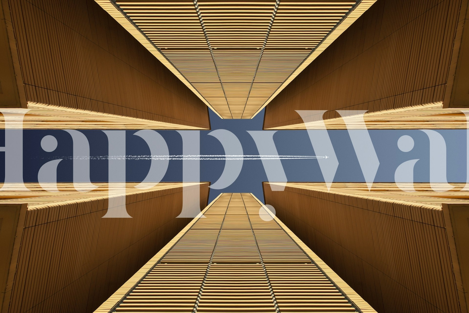 Urban Canyon tapetdesign i et rum