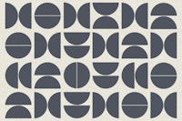 Slate Gray Bauhaus wallpaper