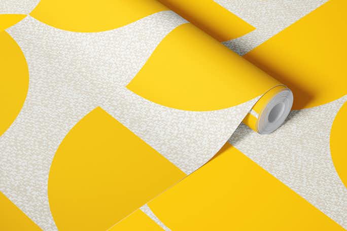 Sunny Yellow Bauhauswallpaper roll
