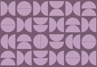 Muted Wine Bauhaus tapet