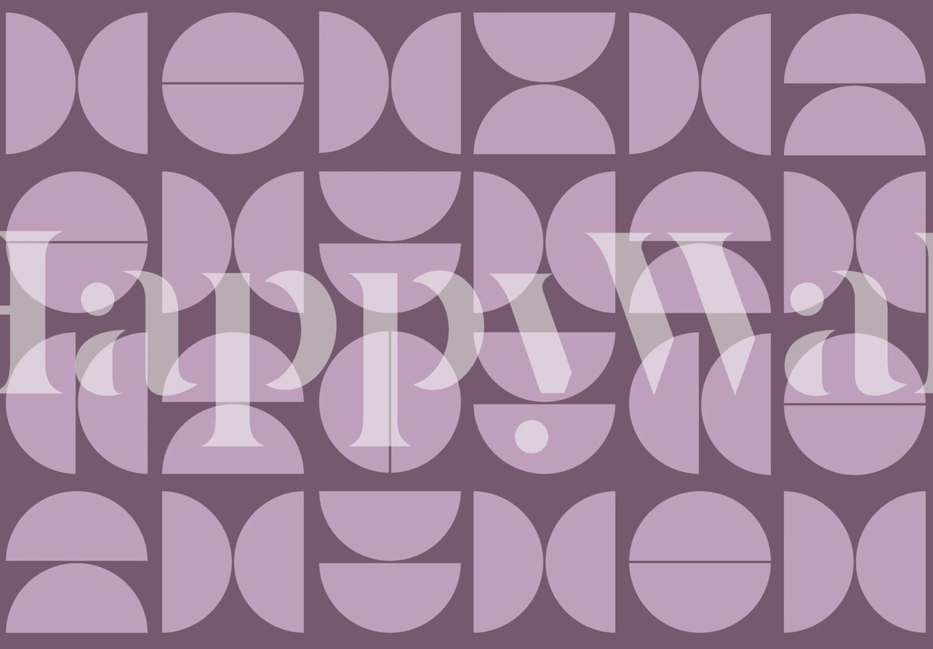 Geometric shapes in muted wine on light background wallpaper