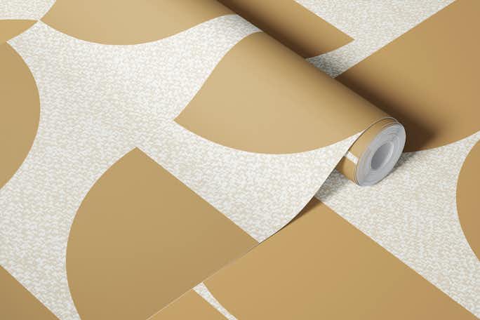 Pastel Ochre Bauhauswallpaper roll