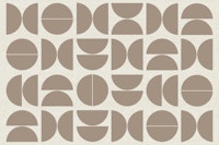 Blush Beige Bauhaus wallpaper