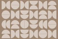 Powder Beige Bauhaus wallpaper