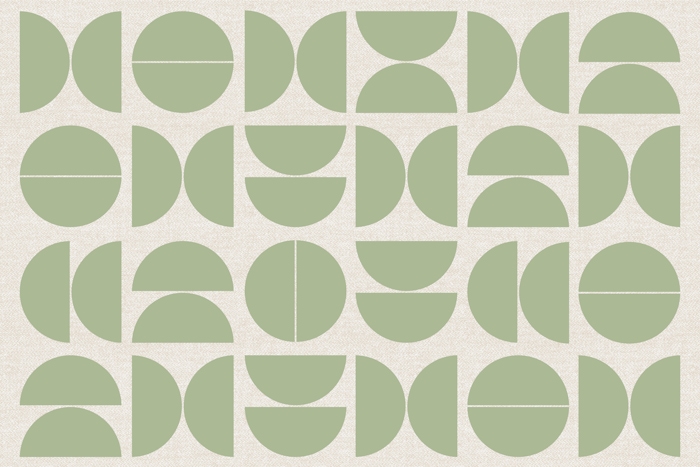 Pastel Green Bauhaus Wallpaper - Happywall.com