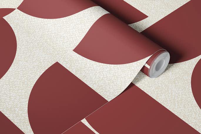 Warm Red Bauhauswallpaper roll