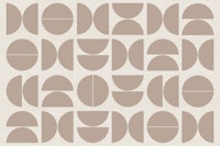 Dusty Pink Bauhaus wallpaper