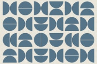 Bauhaus in Shades of Blue wallpaper