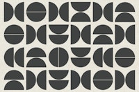 Soft Black Bauhaus wallpaper