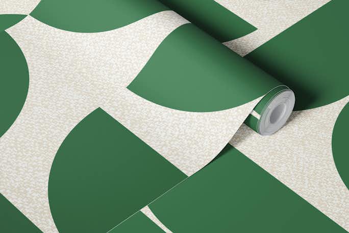 Emerald Green Bauhauswallpaper roll