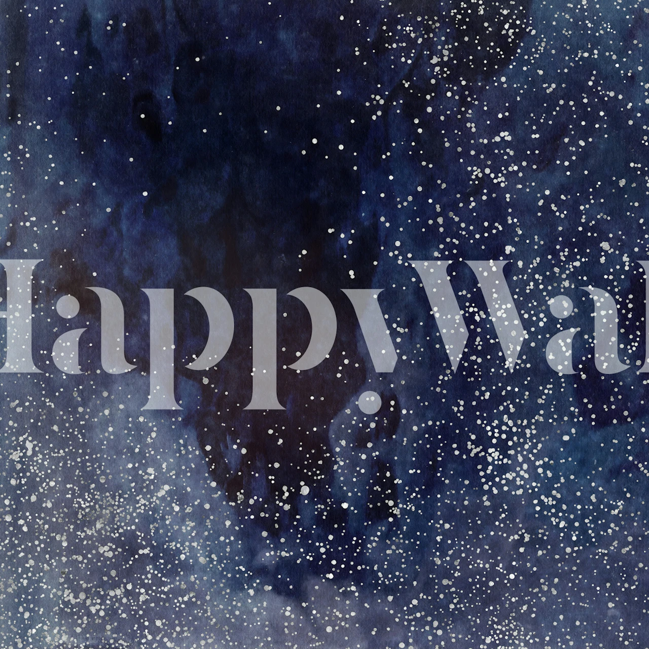 papel tapiz Cobalt Galaxy en una habitación