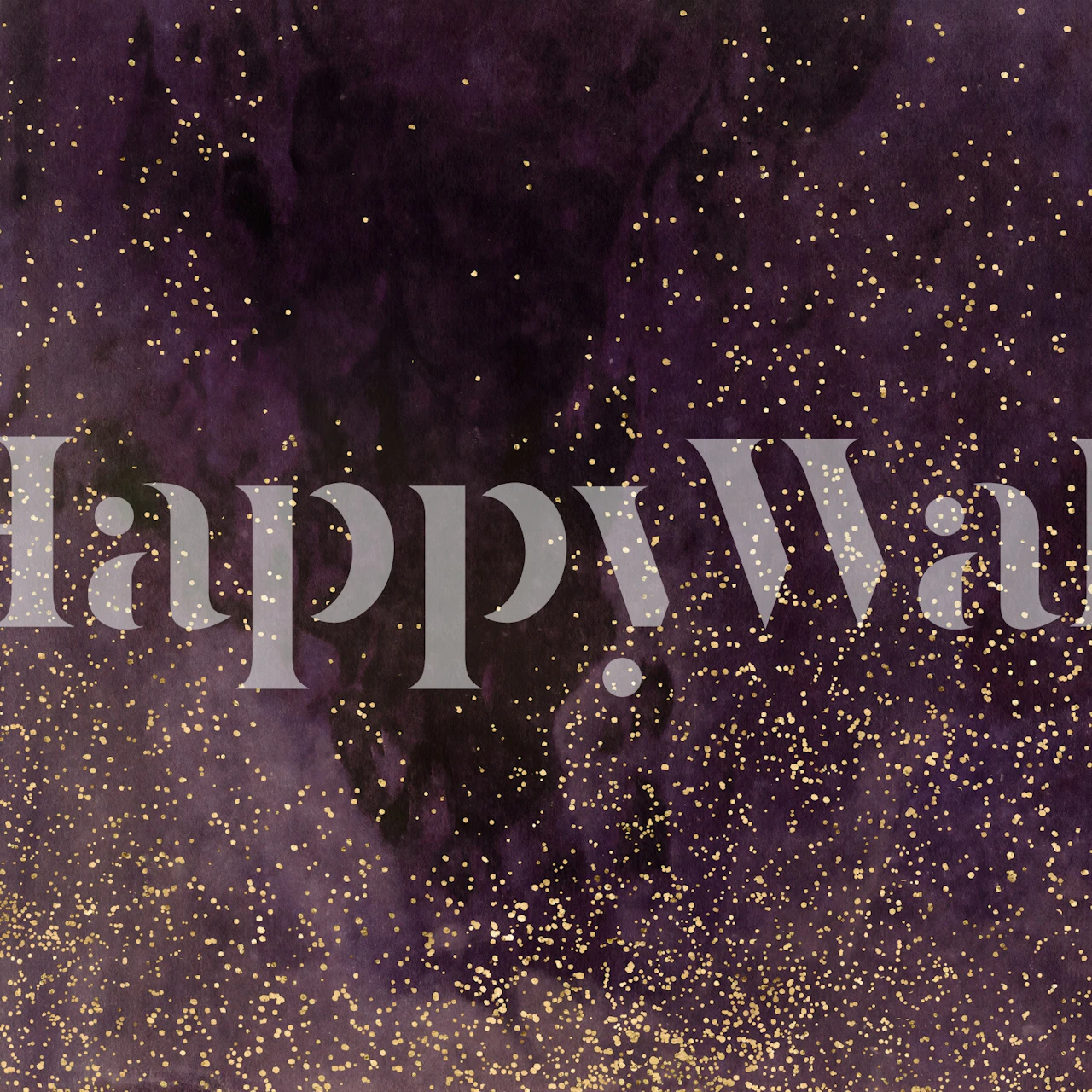 Deep purple background with golden star accents wallpaper