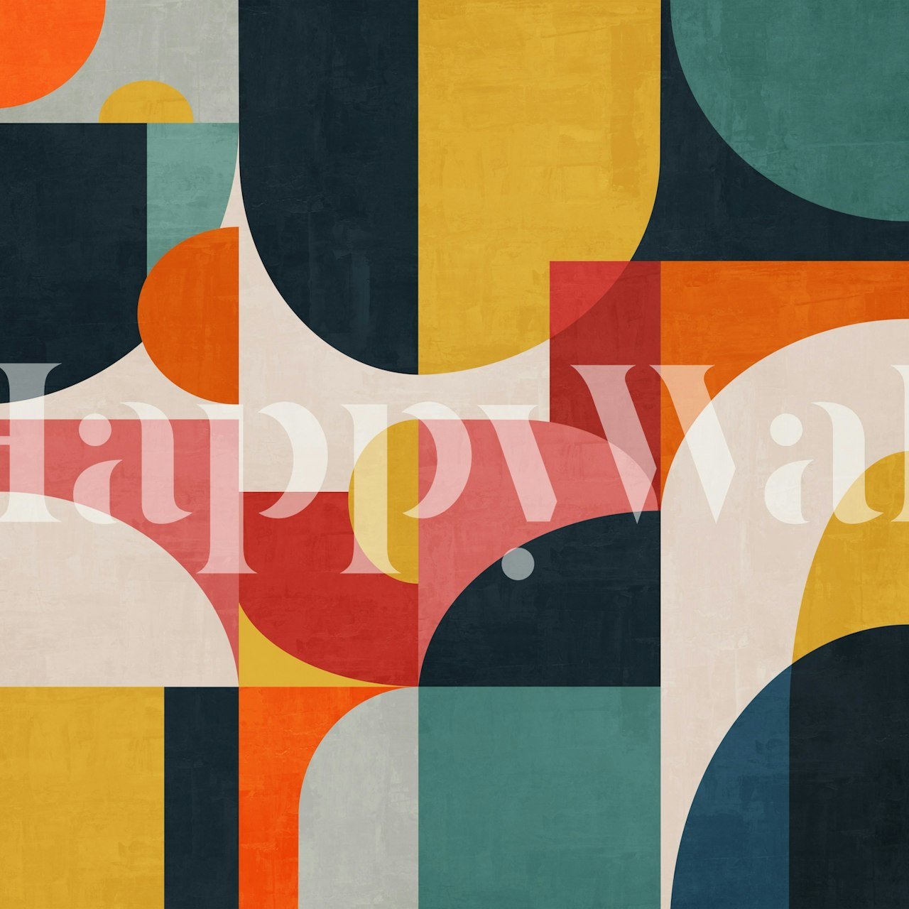 Geometric Concept 52 wallpaper in a room